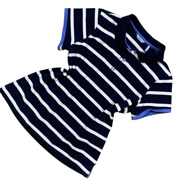 IZOD Women's Striped Cotton Short Sleeve Polo Golf Shirt Sz L #332F - Picture 8 of 15